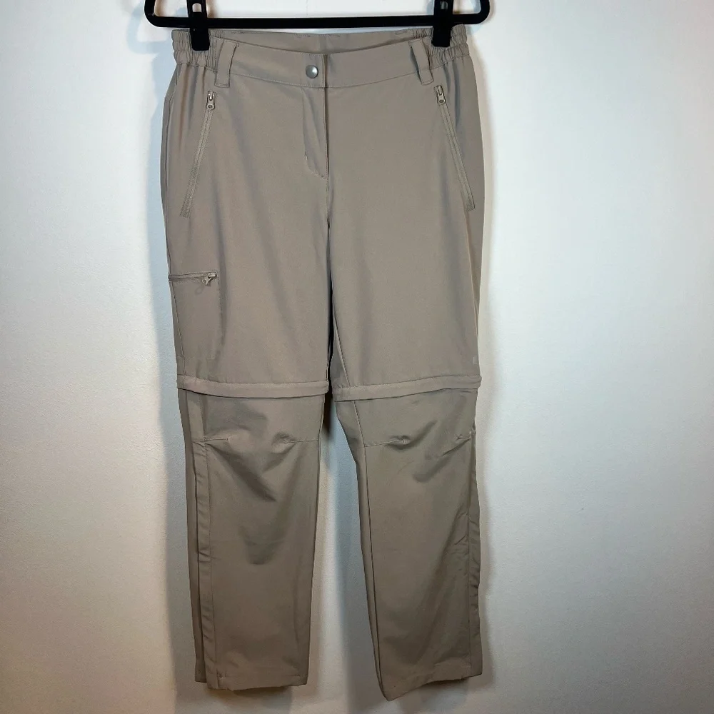 Outdoor Ventures Convertible Hiking Pants Shorts Tan Zip Off UPF Minimalist Sz 8